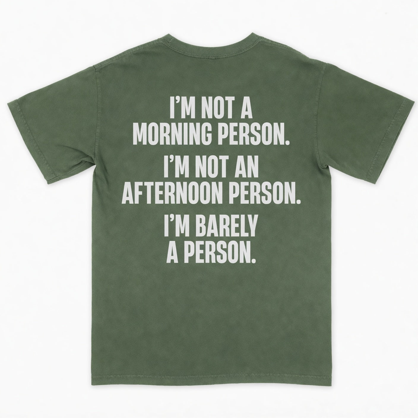 I’m not a morning person. I’m not an afternoon person. I’m barely a person