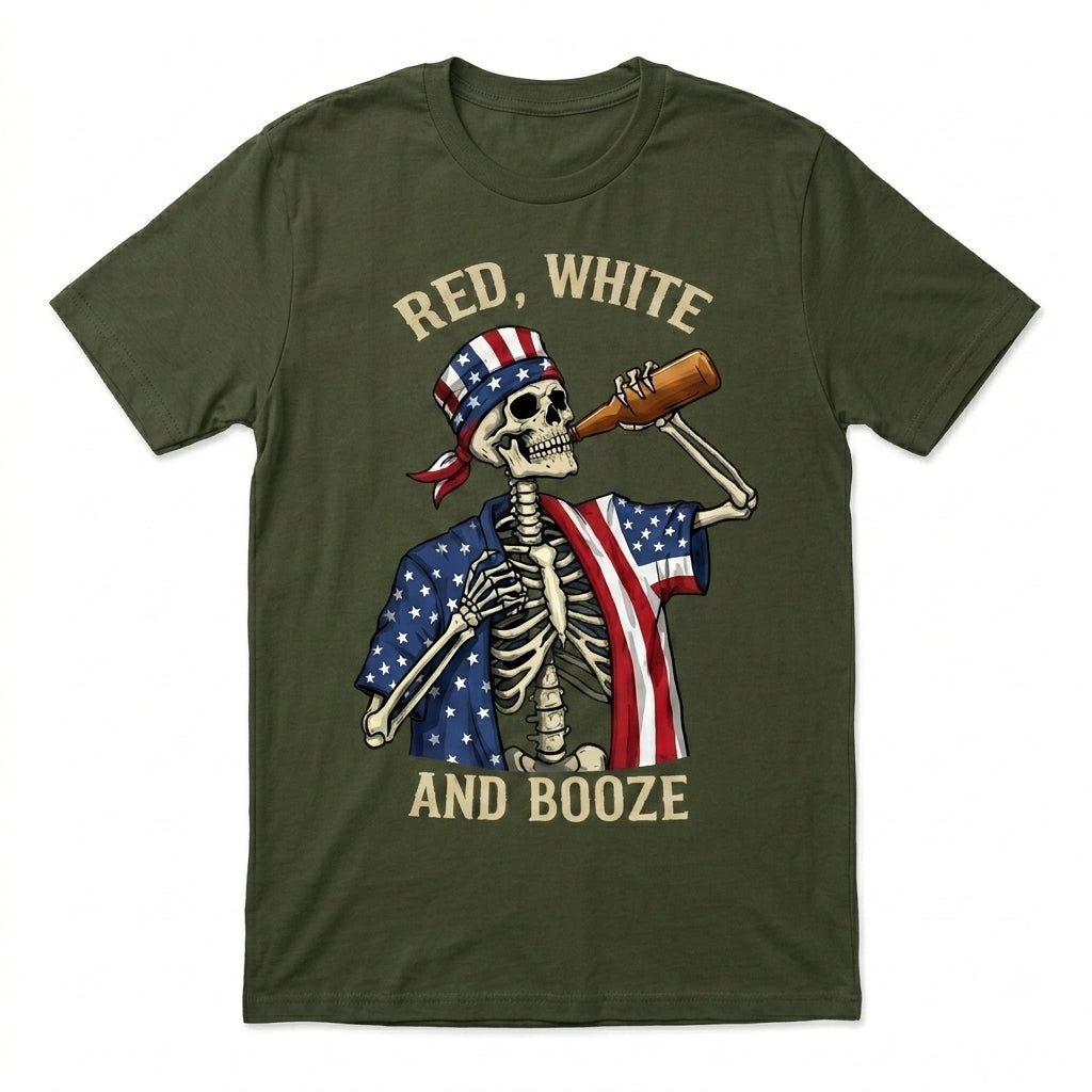 Red White And Booze T-shirt