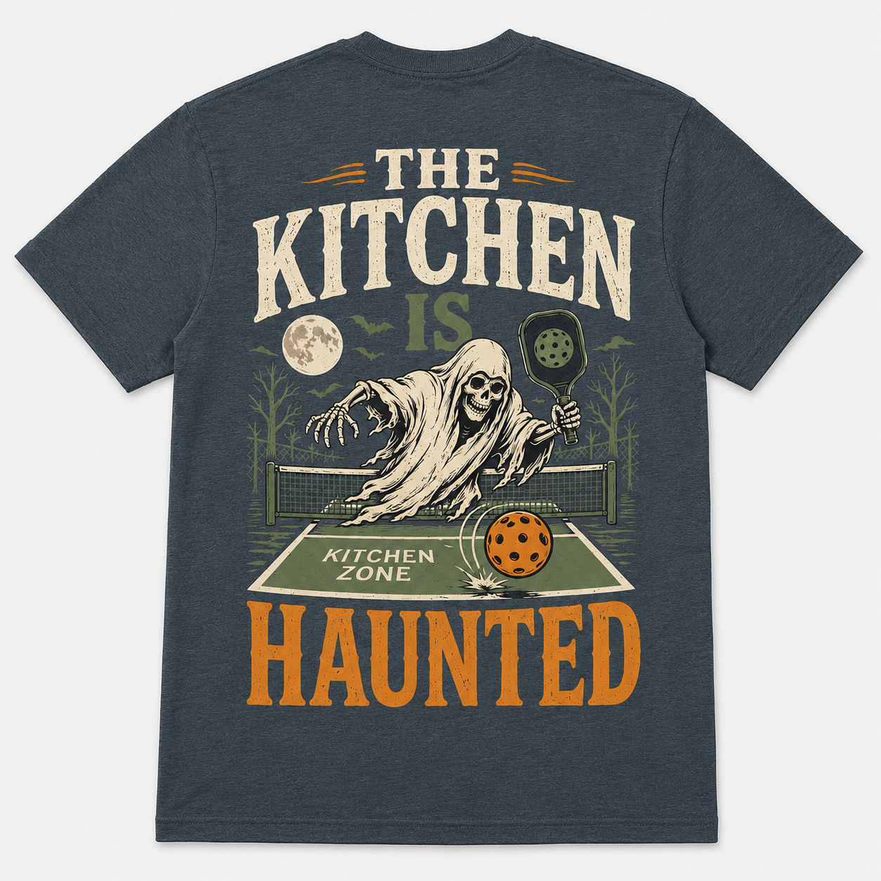 The Kitchen Is Haunted Halloween Pickleball T-Shirt